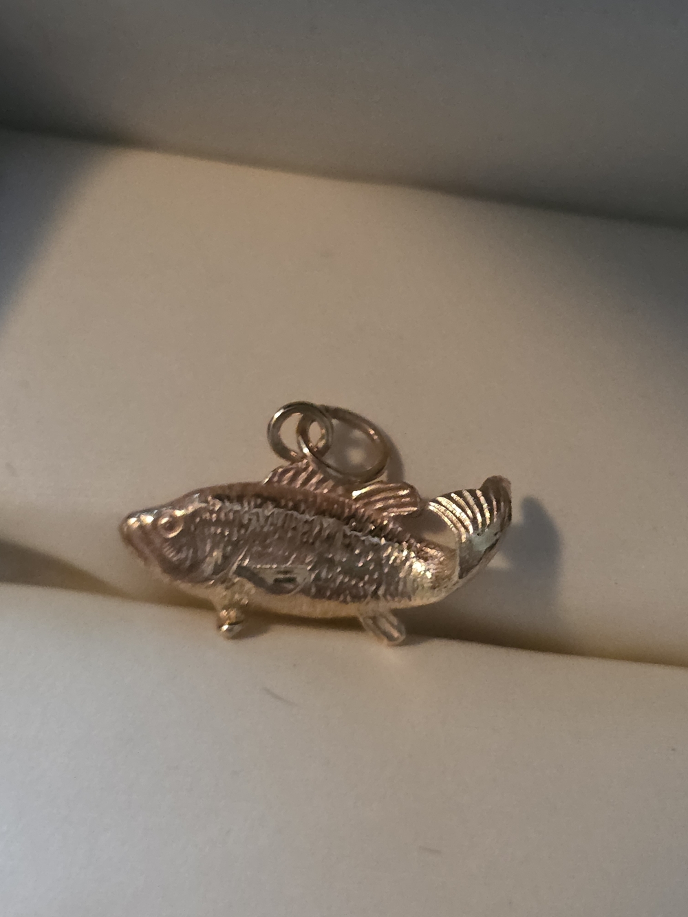 14 Kt Gold Fish Charm Pendant